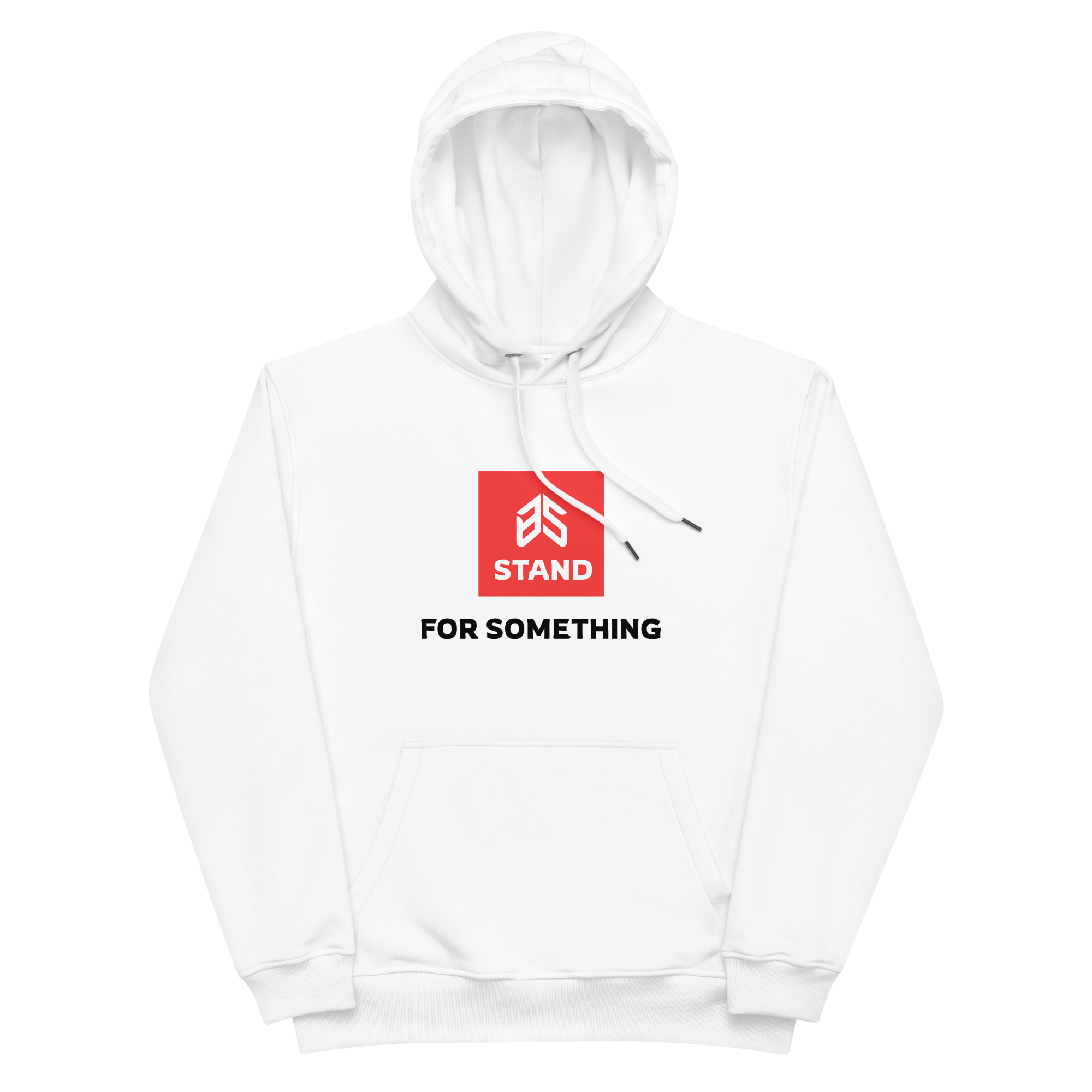 Stand for Something Centered Box Hoodie – White